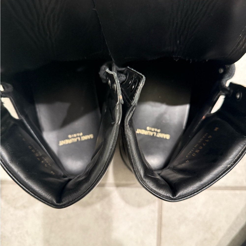 Saint Laurent Black High-Top Sneakers - Picture 3 of 6